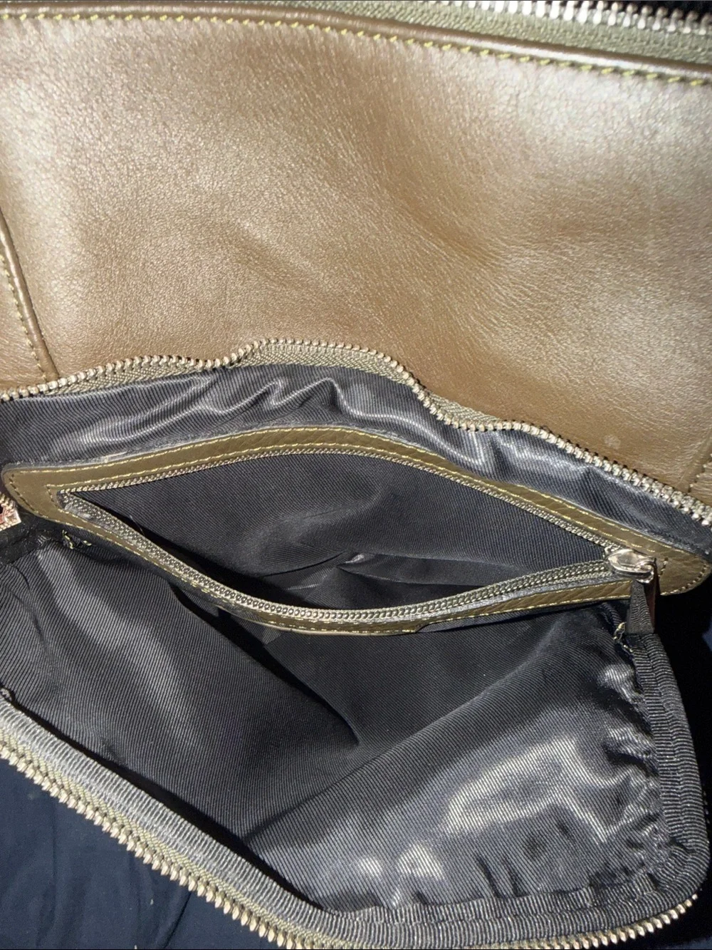 Barney’s New York Green Leather Backpack